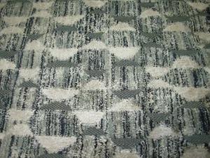 11 YDS~MODERN GEOMETRIC PART CHENILLE UPHOLSTERY FABRIC FOR LESS - Picture 1 of 4