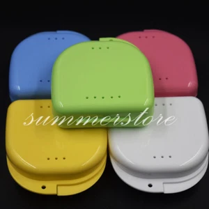 5 Pcs Dental Dentures Retainer Mouthguard Brace False Teeth Storage Case Box - Picture 1 of 12