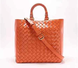Patricia Nash Discovery Woven Leather Tremiti Tote Apricot, bag A670253 - Picture 1 of 9