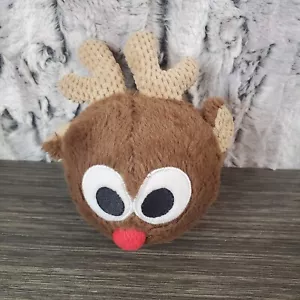 Peluche perfumado redondo pequeño Bittu Buddy con aroma a reno nariz roja - campanas plateadas - Imagen 1 de 5