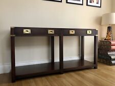 HARRODS of London Kennedy Furniture Military Campaign Style Console Table