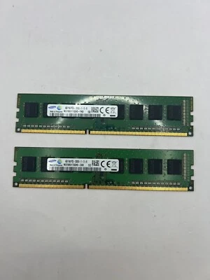 2X Samsung 4GB 1Rx8 PC3-12800U DDR3 1600 MHz 1.5V DIMM Desktop Memory RAM 1x 4GB - Image 1 of 3