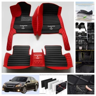 For Subaru Legacy 1993-2025 Car Floor Mats PU Leather Carpets Luxury Auto Liners Foto 1 de 4