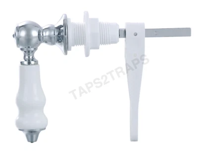 Traditional Style Ceramic Victorian White Toilet Cistern Lever Flush Handle