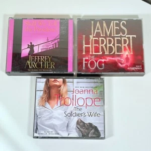 Audiobook 3 CD Bundle JEFFREY ARCHER JAMES HERBERT JOANNA TROLLOPE - Picture 1 of 6