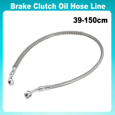 Manguera de aceite de embrague de freno trenzado de acero inoxidable de 39-150 cm para uso de motocicleta - Imagen 1 de 4