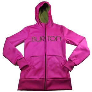 Burton Scoop Hoodie Women's Small Purple Activewear Full Zip Fleece Sweatshirt 