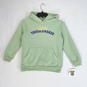 Black History Month Sweatshirt Kids Small Hooded Graphic Long-Sleeve Green - Picture 1 of 9