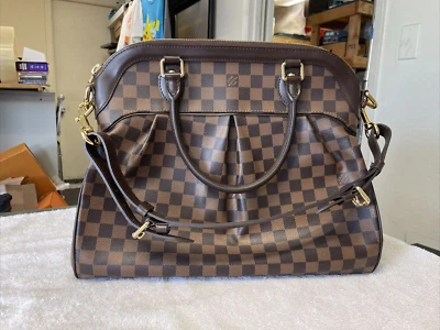Auténtico bolso de mano LOUIS VUITTON N51997 Damier Level Trevi PM Foto 1 de 4