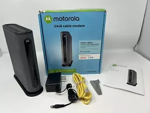 Motorola 24x8 Cable Modem Model MB7621 Black #NO6347 (AR) - Picture 1 of 2