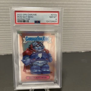 2022 GPK Chrome Iron Nat Nerd Refractor #212a Garbage Pail Kids - Bild 1 von 2