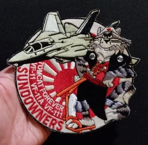 US NAVY TOMCAT FOREVER VF-11 VF-11A VF-111 SUNDOWNERS F-14 Military PATCH - Bild 1 von 5