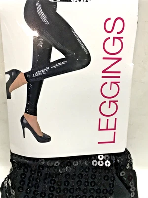 Leggings para mujer Capelli - Leggings elásticos con lentejuelas en paquete tallas surtidas Foto 1 de 3