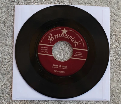 Buddy Holly  - Think It Over/Fool's Paradise -  US 7" Foto 1 de 2