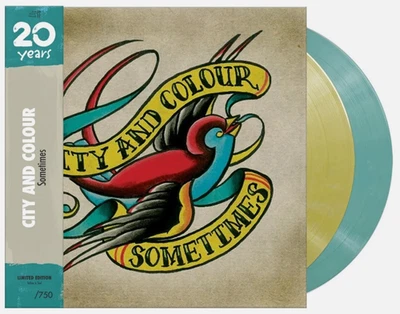 CITY AND COLOUR SOMETIMES ALBUM YELLOW & TEAL VINYL #'d /750 20 YEAR ANNIVERSARY - Image 1 of 4