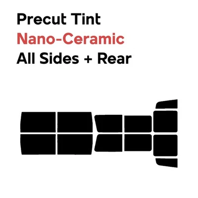 Película de ventana precortada automotriz nano cerámica cualquier % tinte para Hummer H1 2004-2006 Foto 1 de 4