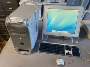 Vintage Apple PowerMac G4 733MHz 768MB / 80GB 17" Wyświetlacz studyjny, klawiatura, mysz - Zdjęcie 1 z 20