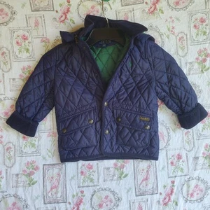 Polo Ralph Lauren Jacket Kids 3T Coat Blue Removable Hoodie - Picture 1 of 8