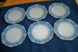 6 Macbeth Evans American Sweetheart Depression Glass Monax Bread Plate White X6 - Picture 1 of 2
