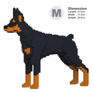Neu im Karton Jekca ~ Dobermann Pinscher Bausteine für ERWACHSENE ~ 01S-M01 ~ - Bild 1 von 10