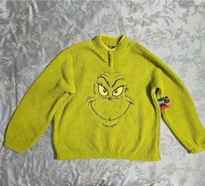 Chaqueta Dr. Seuss Grande Para Hombre Grinch Cosplay Imitación Piel de Oveja Vellón Talla XL Foto 1 de 3