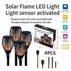 Solar Flickering Led Flame Light Garden Outdoor Sensor Ip65 Post Stake Dancing
