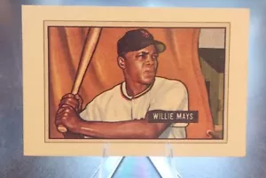 Willie Mays 1951 REPRINT 1989 BOWMAN Sweepstakes Card HOF NY SF Giants - Picture 1 of 2