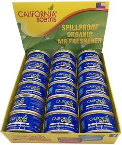 California Scents Spill Proof Can Air Freshener Organic New Car Scent Fragrance