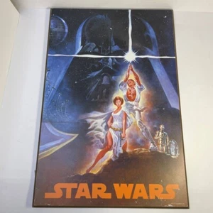 1977 Star Wars Wall Art Poster George Lucas Sci-Fi Darth Vader 19 in x 13 in - Picture 1 of 7