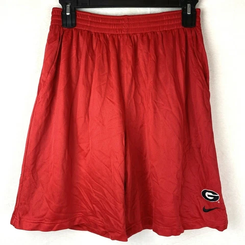 Nike Georgia Bulldogs Embroidered Logo Basketball Shorts Size Large Drawstrings Cover