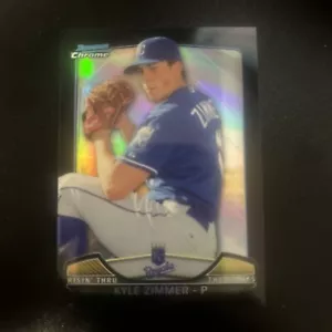 KYLE ZIMMER 2014 Bowman Chrome Mini Black Refractors # 01/10 ROYALS!! - Imagen 1 de 2