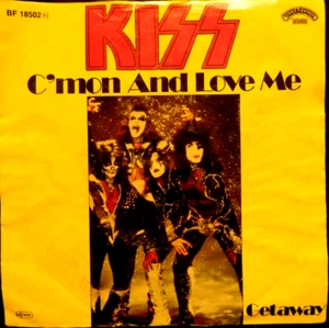 KISS 7" C`mon And Love Me 1975 VG+/VG+ aus Ger. MEGARAR - Imagen 1 de 3