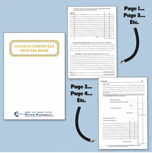 A4 Club Finance Committee Minute Book - Picture 1 of 1