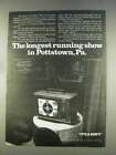 1977 Sony Trinitron Color TV Ad - Pottstown, PA