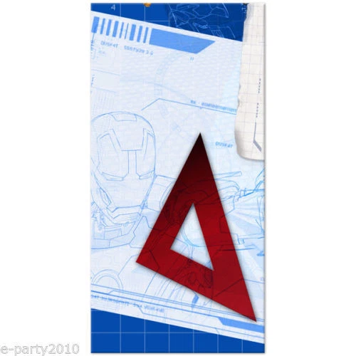 CUBIERTA DE MESA DE PLÁSTICO IRON MAN 3 ~ Suministros para fiestas de cumpleaños Decoraciones Tela Cómic Foto 1 de 1