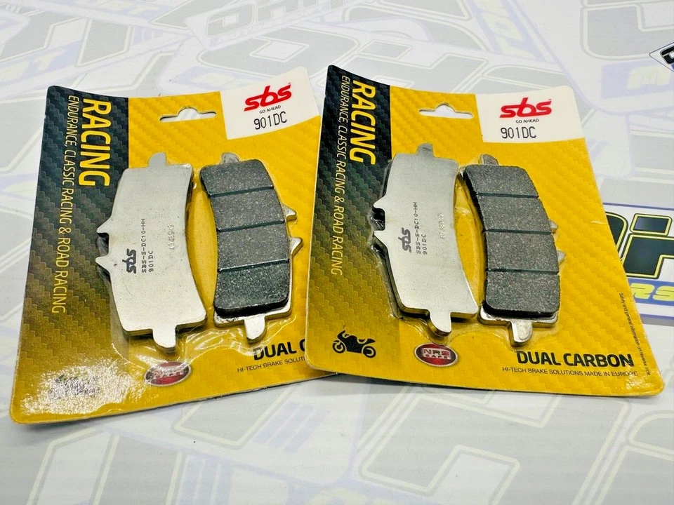 SBS Dual Carbon Racing Track Front Brake Pads for MV Agusta F3 800 2014-2017 - Image 1 of 1