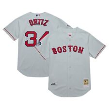 Boston Red Sox David Ortiz #34 Mitchell & Ness Gray 2004 MLB Authentic Jersey