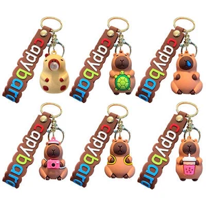 Capybara Keyring Toys Funny Key Holder 6.6Cm/2.4Inch Key Holder - Picture 1 of 17