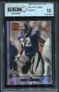 Ray Lewis RC 1996 Topps Stadium Club #351 Rookie GEM MINT 10 - Picture 1 of 2