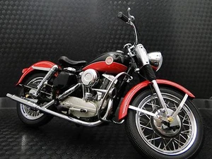 1950s Harley Davidson Motorcycle Model Easy Rod Custom Rider Touring Bike 1 10 - Picture 1 of 12