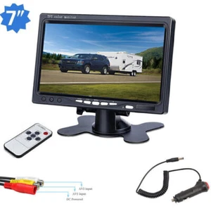 7" Monitor Screen Display For Car Truck RV Reverse Rear View Backup 2CH 12-24V - Picture 1 of 11