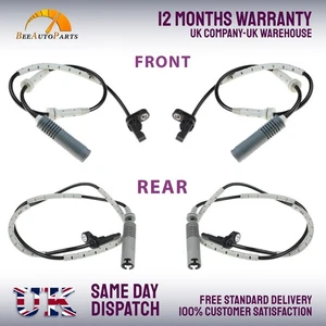 4X FRONT / REAR ABS WHEEL SENSORS FOR BMW 1 SERIES E81 E88 3 SERIES E91 E92 E93 - Picture 1 of 11