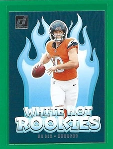 2024 Donruss Football White Hot Rookies Bo Nix #WH9 Denver Broncos - Foto 1 di 2