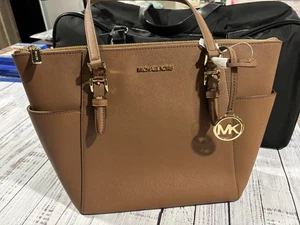 New Michael Kors Purse Brown Bag Tan - Picture 1 of 5