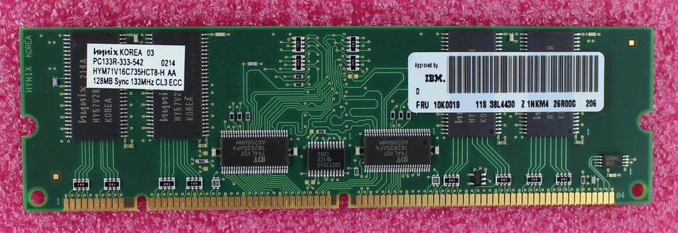 10K0019 - IBM 128Mb PC 133 Ecc Sdram Rdimm - Image 1 of 1