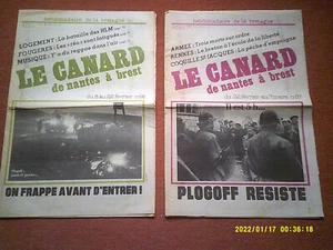 10 REVUES LE CANARD DE NANTES A BREST PLOGOFF RESISTE A L ETAT FRANCAIS - Imagen 1 de 13