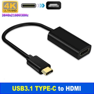 4K Type C USB-C to HDMI Adapter USB C 3.1 Cable 30Hz For MacBook ChromeBook AU - Picture 1 of 6