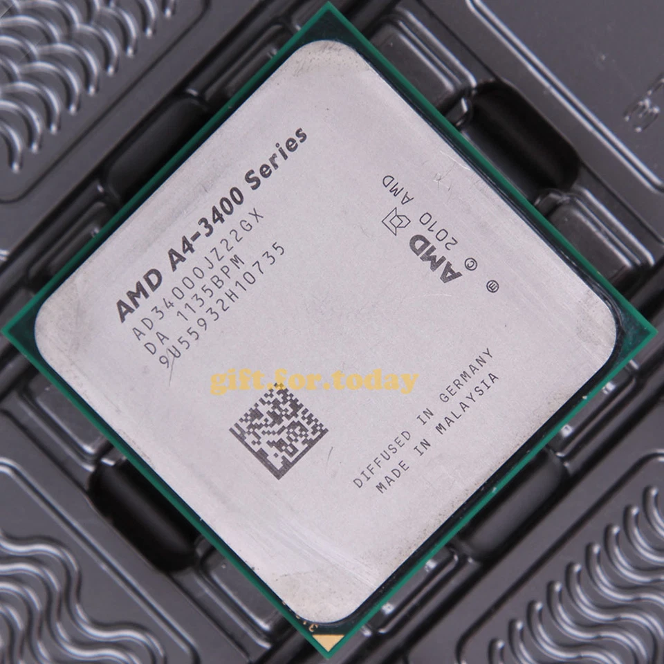 Original AMD A4-Series A4-3400 2.7 GHz Dual-Core (AD3400OJZ2​2GX) Processor CPU - Image 1 of 1