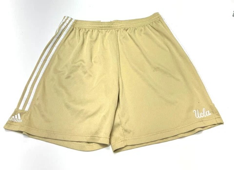 Adidas UCLA Bruins Shorts NCAA Yellow Elastic Waist Men's XL Cover