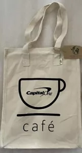 NUEVO Bolso de Hombro/Tote Capital One Café - Lona Nuevo con Etiquetas - Imagen 1 de 1